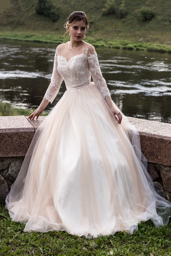 Sati. Wedding dress fairy wedding dress vintage style Etsy