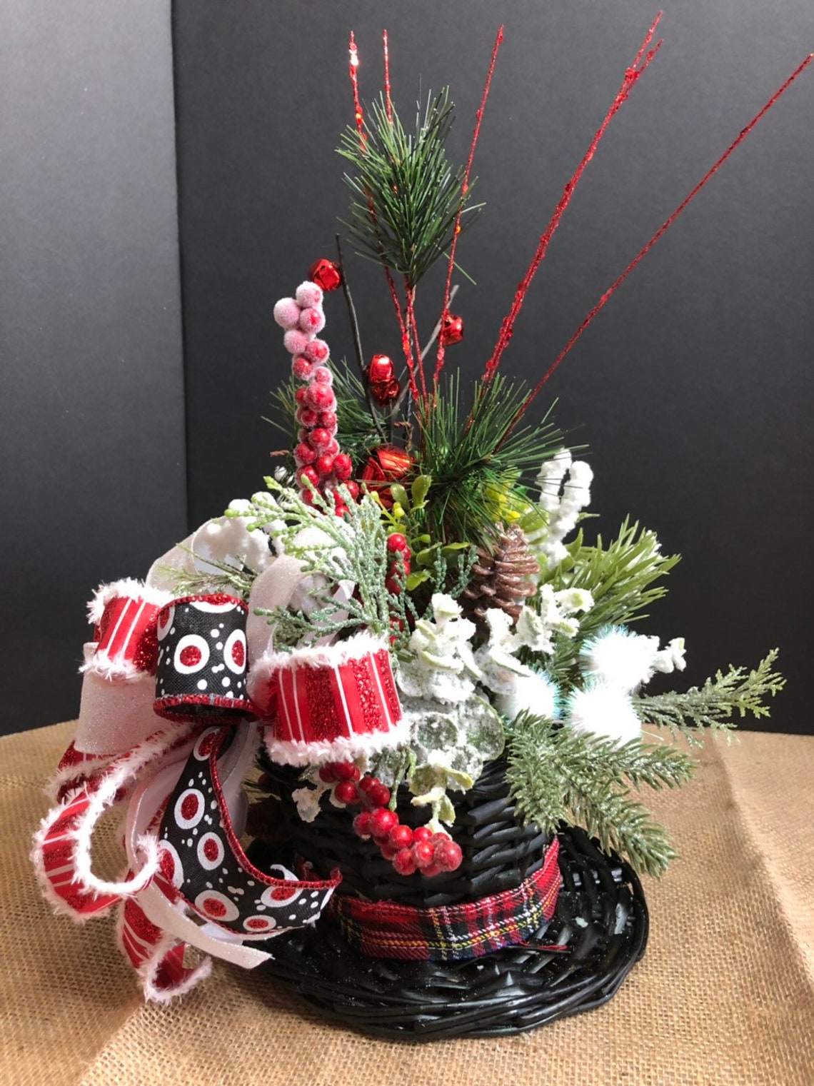 Winter Centerpiece snowman Centerpiece Christmas decor Etsy