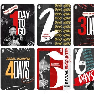 12 ANIMATED Church Canva Template Bundle, church flyer template, church social media templates, church flyers, church service countdowns