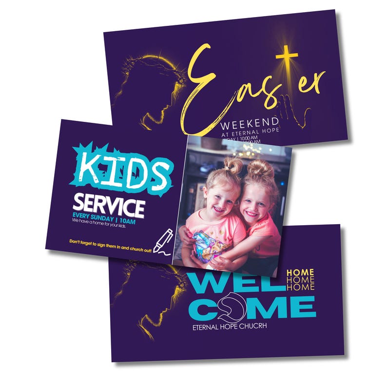 30 EASTER Church ANIMATED Announcement Slides, Church Template, Church ...