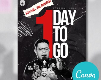 ANIMATED Church Canva Template, church flyer template, church social media templates, church flyers, church service countdowns, INSTAGRAM