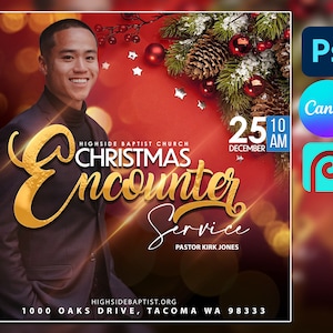 CANVA Christmas Flyer Template, Photoshop Editable PSD template Christmas Flyer templates, Christmas Flyer design, Flyer Sale, Merry