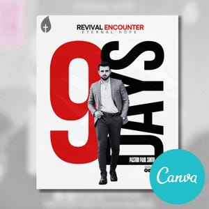 ANIMATED Church Canva Template, church flyer template, church social media templates, church flyers, church service countdowns, INSTAGRAM
