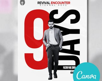ANIMATED Church Canva Template, church flyer template, church social media templates, church flyers, church service countdowns, INSTAGRAM