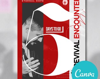 ANIMATED Church Canva Template, church flyer template, church social media templates, church flyers, church service countdowns, INSTAGRAM