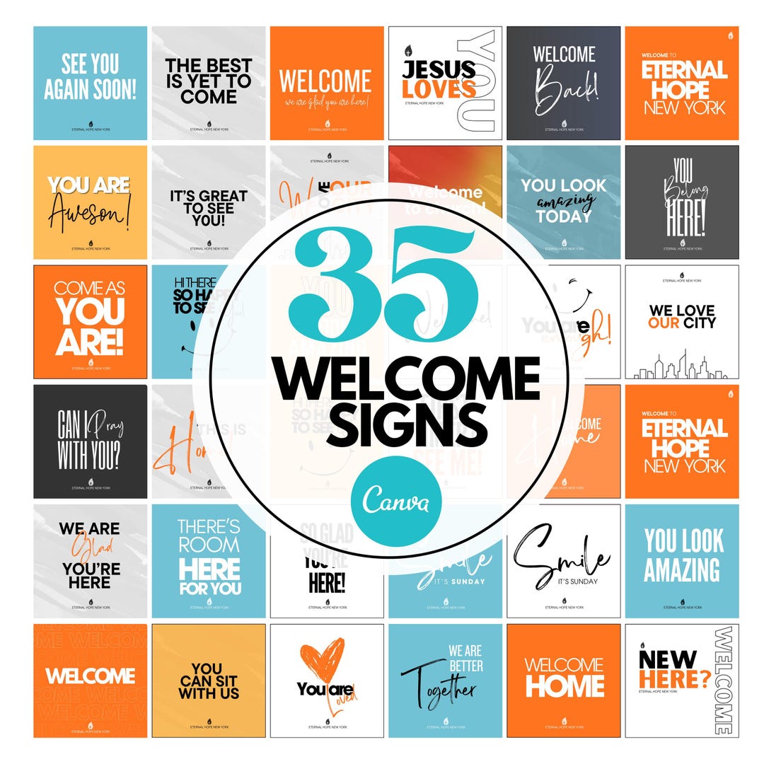 35 Handheld Church Welcome Signs Templates Church Templates Church ...