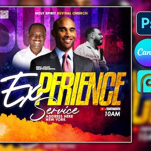 Flyer de l'église CANVA louange et culte, modèle modifiable de Flyer de culte, Flyer d'église, Flyer de vente, modèle de Flyer d'église, conception de Flyer de culte