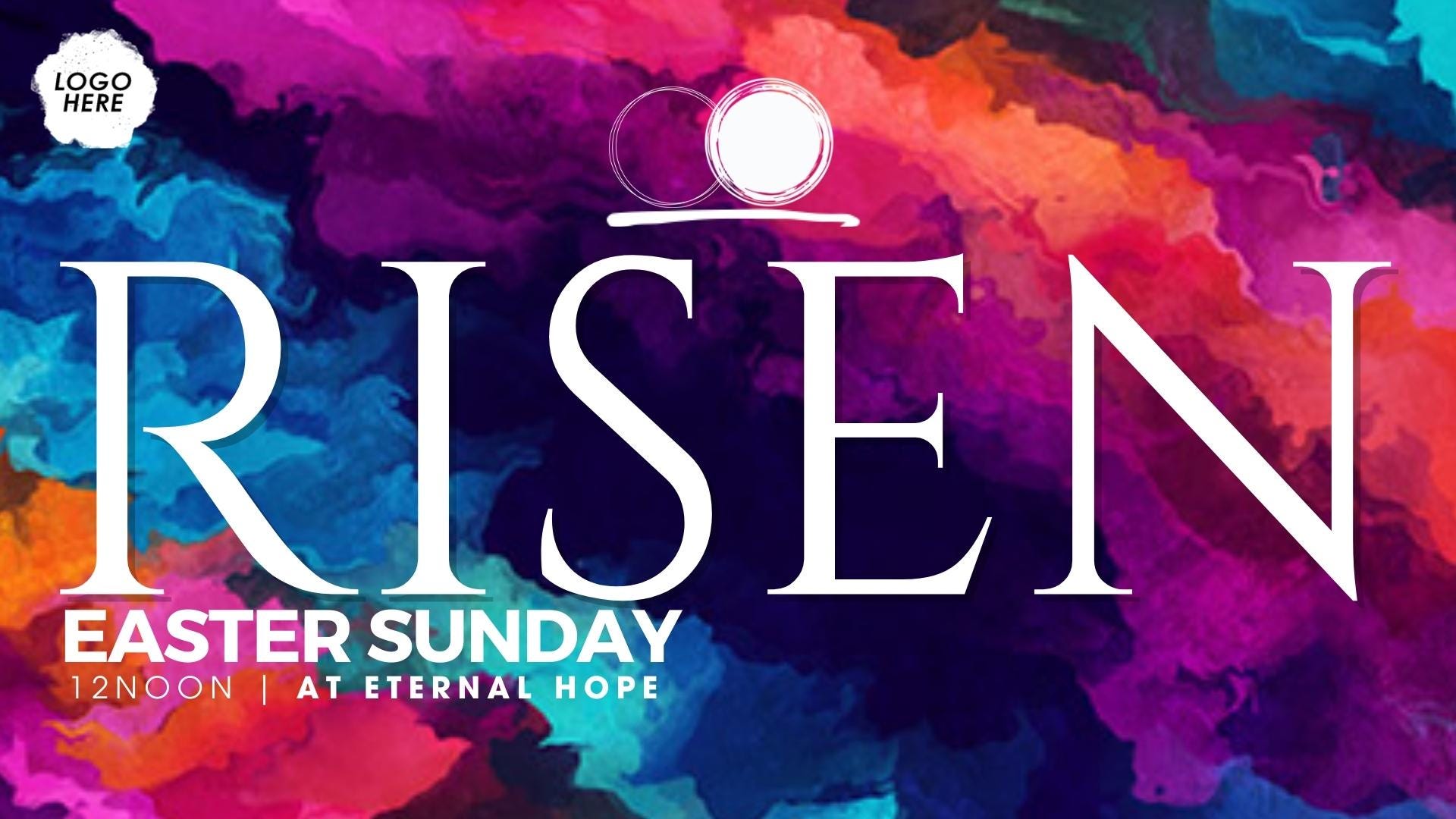 EASTER Church ANIMATED Announcement Slides, Church Template, Church ...