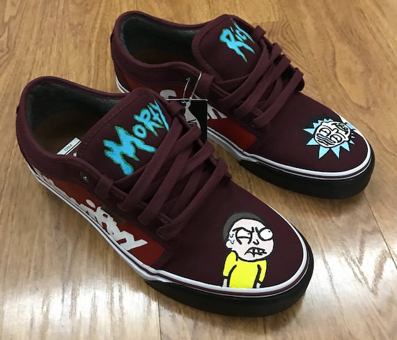 custom rick and morty vans