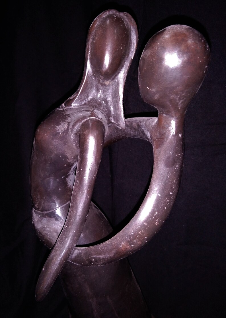 Couple Dance Lovely Statue Bronze Brass 11.5  image 7
