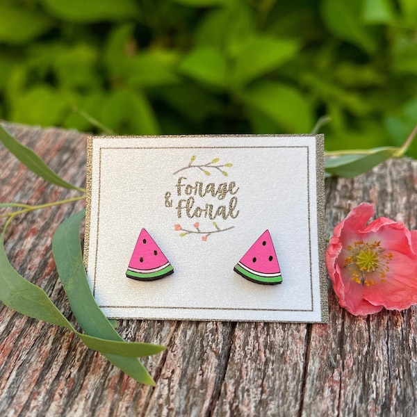 Watermelon Earrings Etsy