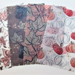 Fall Vellum, Bloomsical Vellum, Pumpkin Vellum, Leaves Vellum, Fall Planner Dashboard, Fall Dashboards, Fall scrapbooking, Fall Cardmaking
