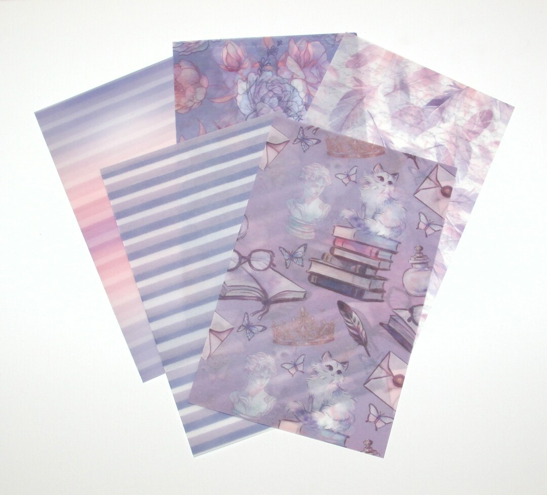 Library Cat Vellum Vellum Vellum Paper Dashboards Scrapbooking Purple