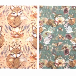 Autumn Meadows Vellum; Floral Vellum; Vellum Paper; Planner Paper ...