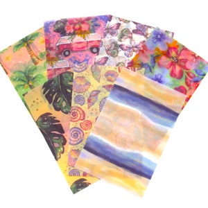 California Dreamin' Perlmutt; Urlaubs-Vellum; Pergament; Pergamentpapier; Planer Pergament; Scrapbooking; Sommer Perlmutt; Blütenformig; Kartengestaltung