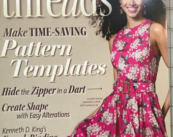 Threads Magazine Spring 2021 Number 213 - French Binding, Pattern templates, Darts