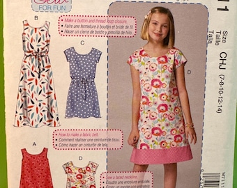 McCall’s 7111 Children’s Dress Pattern Uncut