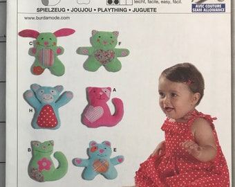 Burda 9637 DIY CRAFT Stuffed Animal Pattern Uncut