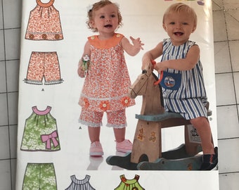New Look 6198 infant Romper Pattern Uncut