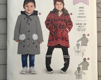 Burda 9334 Children’s Winter Coat Pattern Uncut