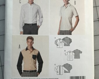 Burda 6931 Mens Shirt Pattern Uncut