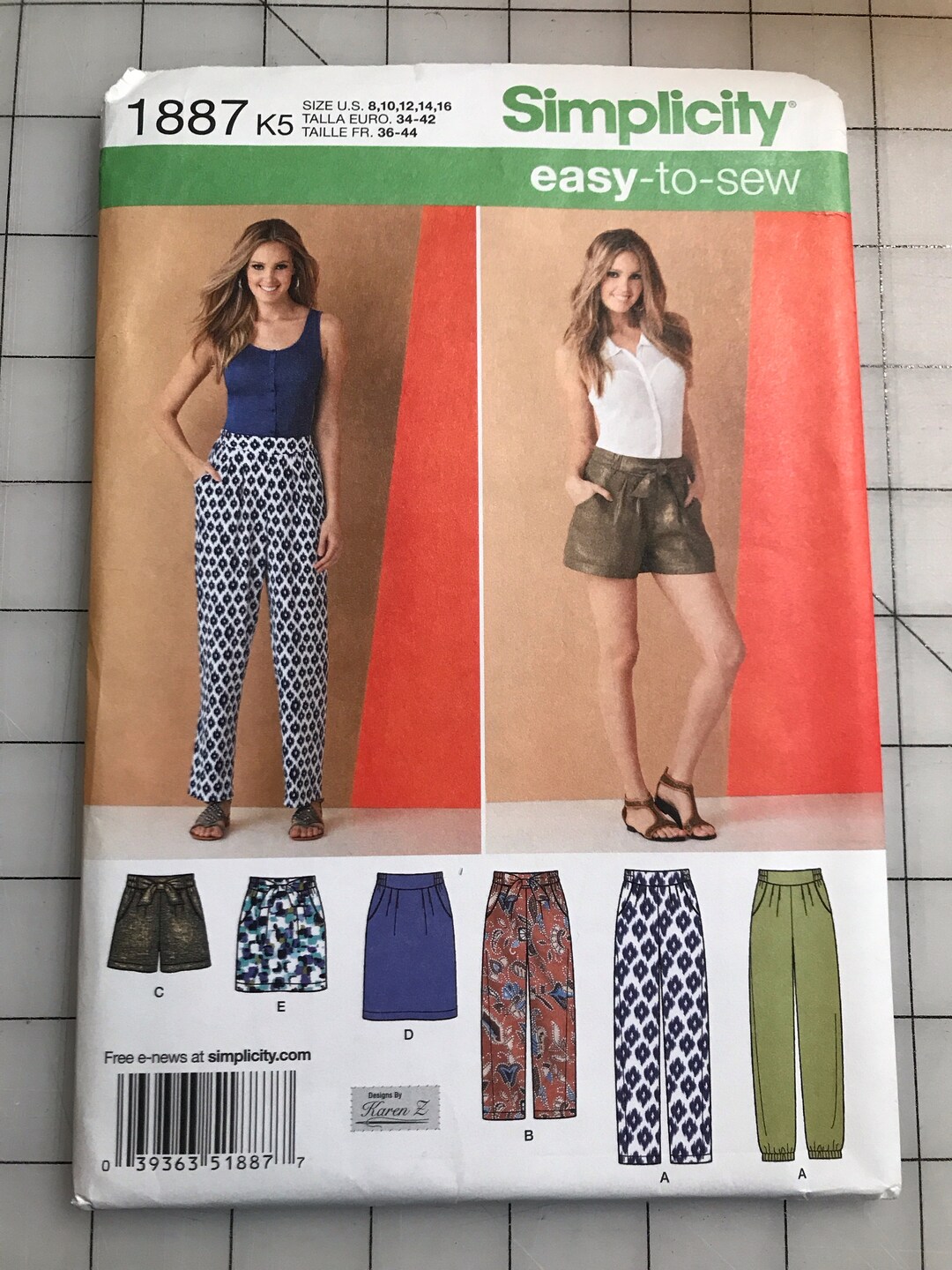Simplicity 1887 Womens Skirt Pattern Pants Pattern UNCUT - Etsy