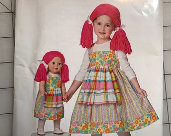 Simplicity 0694 Cosplay Fantasy LARP Costume Pattern Raggedy Ann Pattern 18” Doll Raggedy Ann UNCUT  Pattern