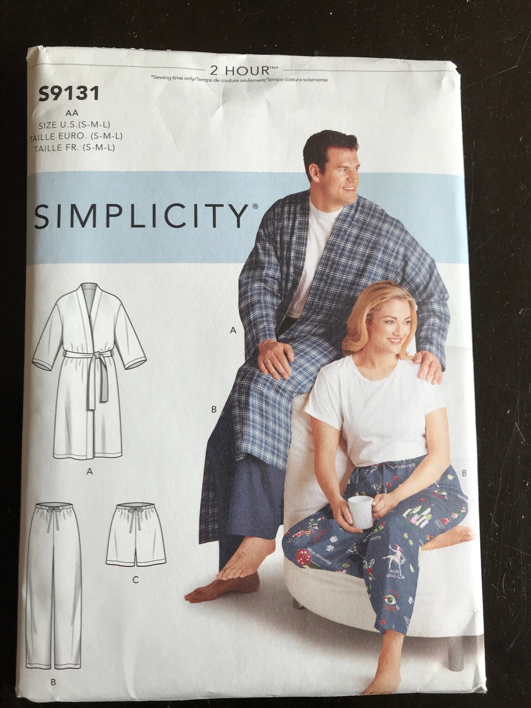 Simplicity Robe Pattern 0621 Simplicity 9131 Pajama & Robe Sewing Pattern, Unisex, UNCUT - Etsy