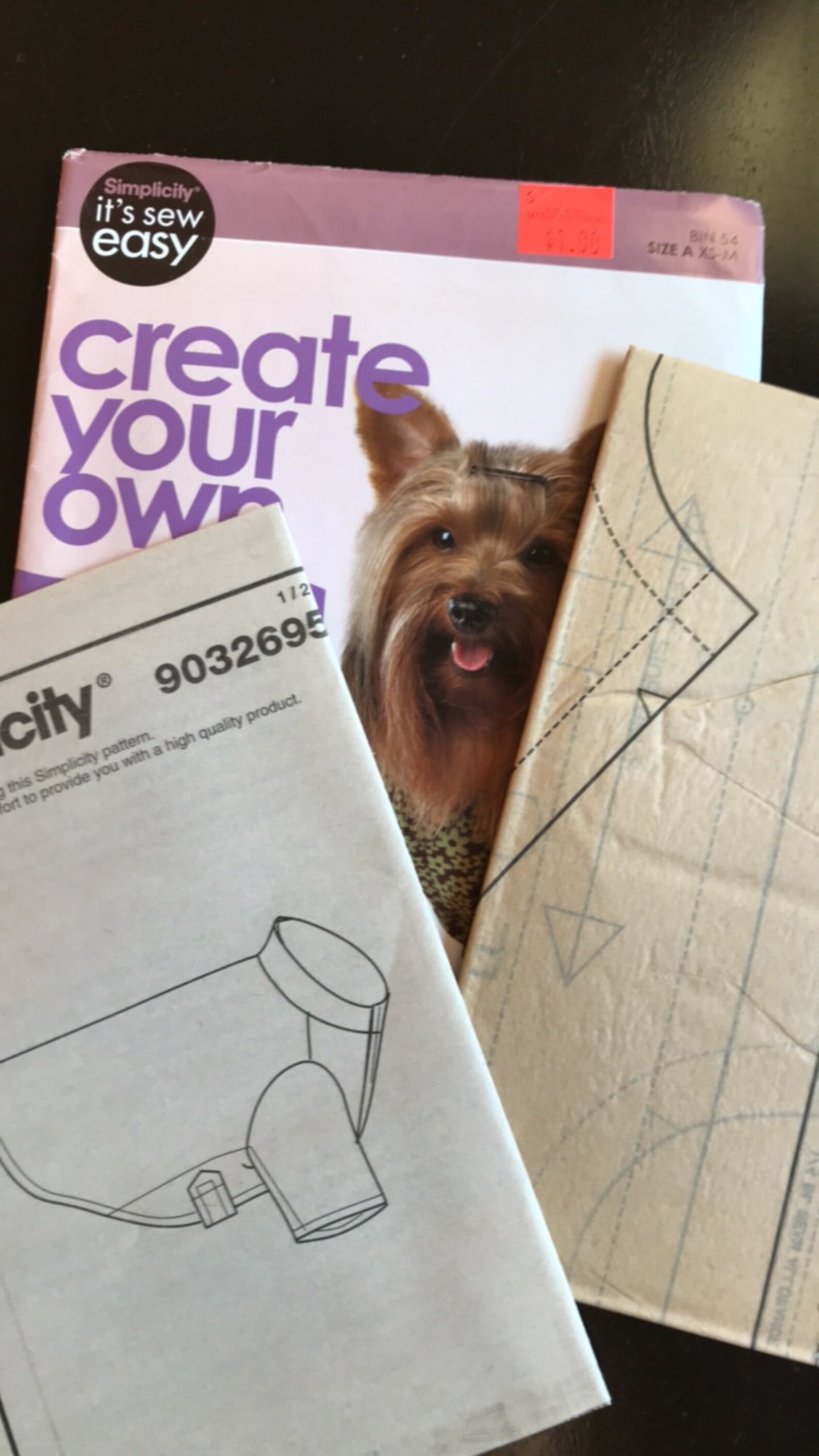 Simplicity DOG COAT Pattern Uncut Etsy Canada