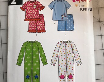 New Look 6537 Childs Pajama Pattern Sleepwear Pattern Uncut