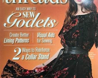 Threads Magazine November 2020 Number 211 Good Condition - Godets, Collar Stand, Lining Patterns