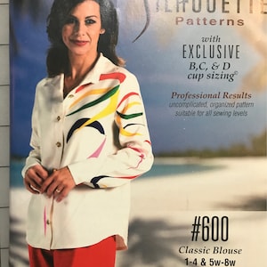 Silhouette 600 Klassische Bluse Uncut