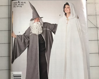 Simplicity 2094 Cosplay Fantasy LARP Costume Pattern Cape Pattern Wizard Pattern UNCUT