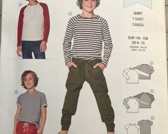 Burda Kids 9346 Baseball Top Pattern Uncut