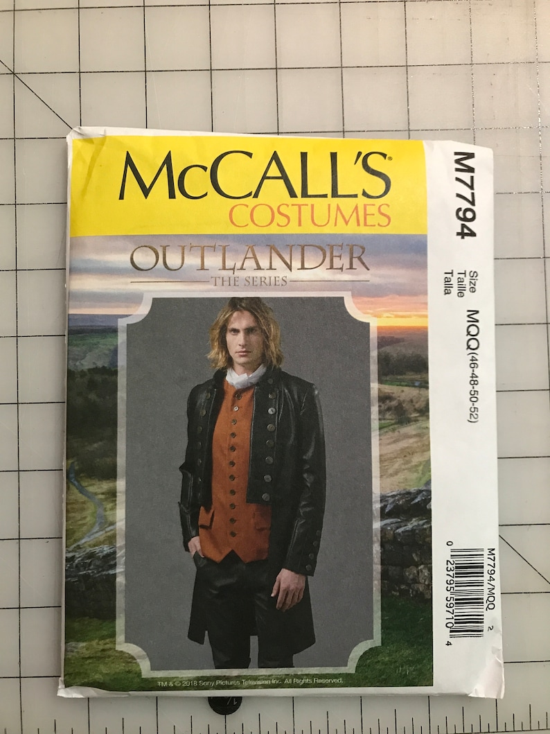 Mccall’s 7794 Coat Outlander Cosplay Fantasy LARP Costume Pattern UNCUT ...
