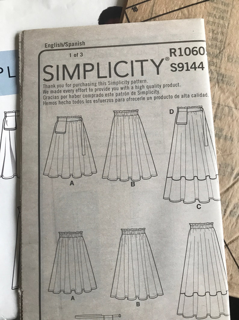 Simplicity 9144 Womens Skirt Pattern Uncut - Etsy
