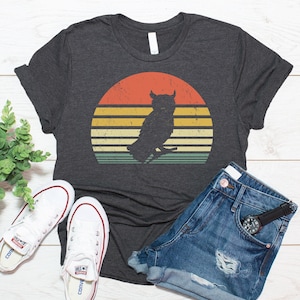 Vintage Owl Shirt, Owl Gift