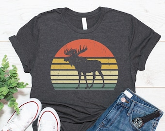 Vintage Moose Shirt, Moose Gift