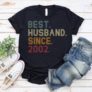 23rd Anniversary Gift For Husband, 23rd Wedding Anniversary Gift For Him, Best Husband Since 2002 Shirt