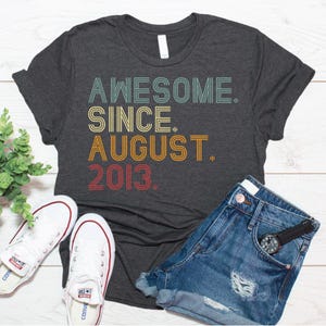 13th Birthday Gift, 13 Year old Gift For Girls And Boys, 13th Birthday Shirt, Vintage 2013 Shirt