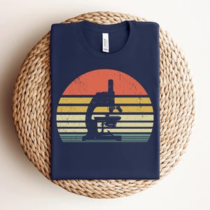 Vintage Microscope Shirt, Biology Shirt, Biologist Gift image 3