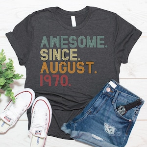 55th Birthday Shirt, 55th Birthday Gift For Women And Men, Vintage 1970 Shirt