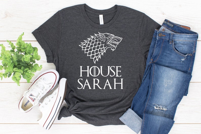 Personalized Stark Sigil House Name Shirt Game Of Thrones Etsy