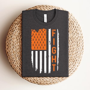 Leukemia Cancer Fight Flag Shirt, Leukemia Cancer Awareness Gift