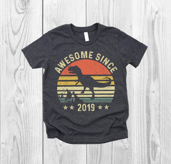 7 Year old Dinosaur Birthday Gift For Boys, 7th Birthday Shirt