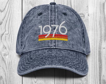 50th Birthday Hats, 50th Birthday Group Gift, Embroidered Dad Cap