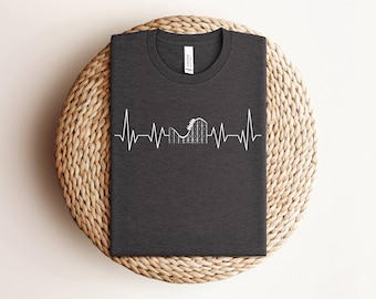 Camiseta de montaña rusa, camiseta de parque de atracciones, camiseta de latido de montaña rusa