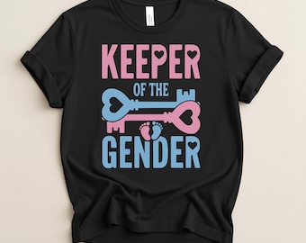 Keeper of The Gender Shirt, Gender Reveal Party Shirt, Pregnancy Announcement, Baby Shower Gift