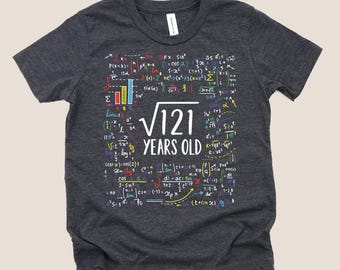 Square Root of 121 Shirt, 11th Birthday Gift
