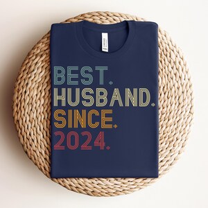 2nd Anniversary Gift, Best Husband Since 2024 Shirt, Cotton Anniversary Gift For Him, 2nd Wedding Anniversary Gift For Husband image 3